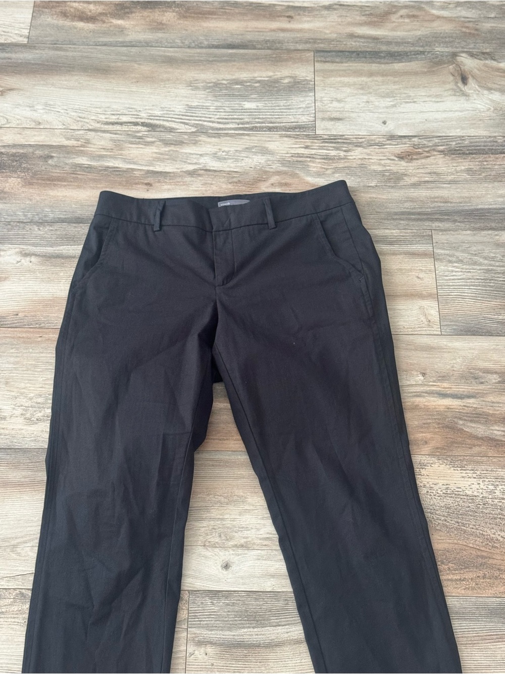 Vince Black Chino Pant Size 8 Tulip Split Hem